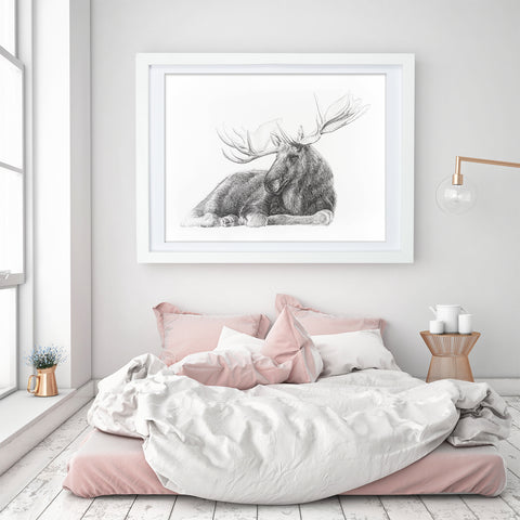 Moose canvas print