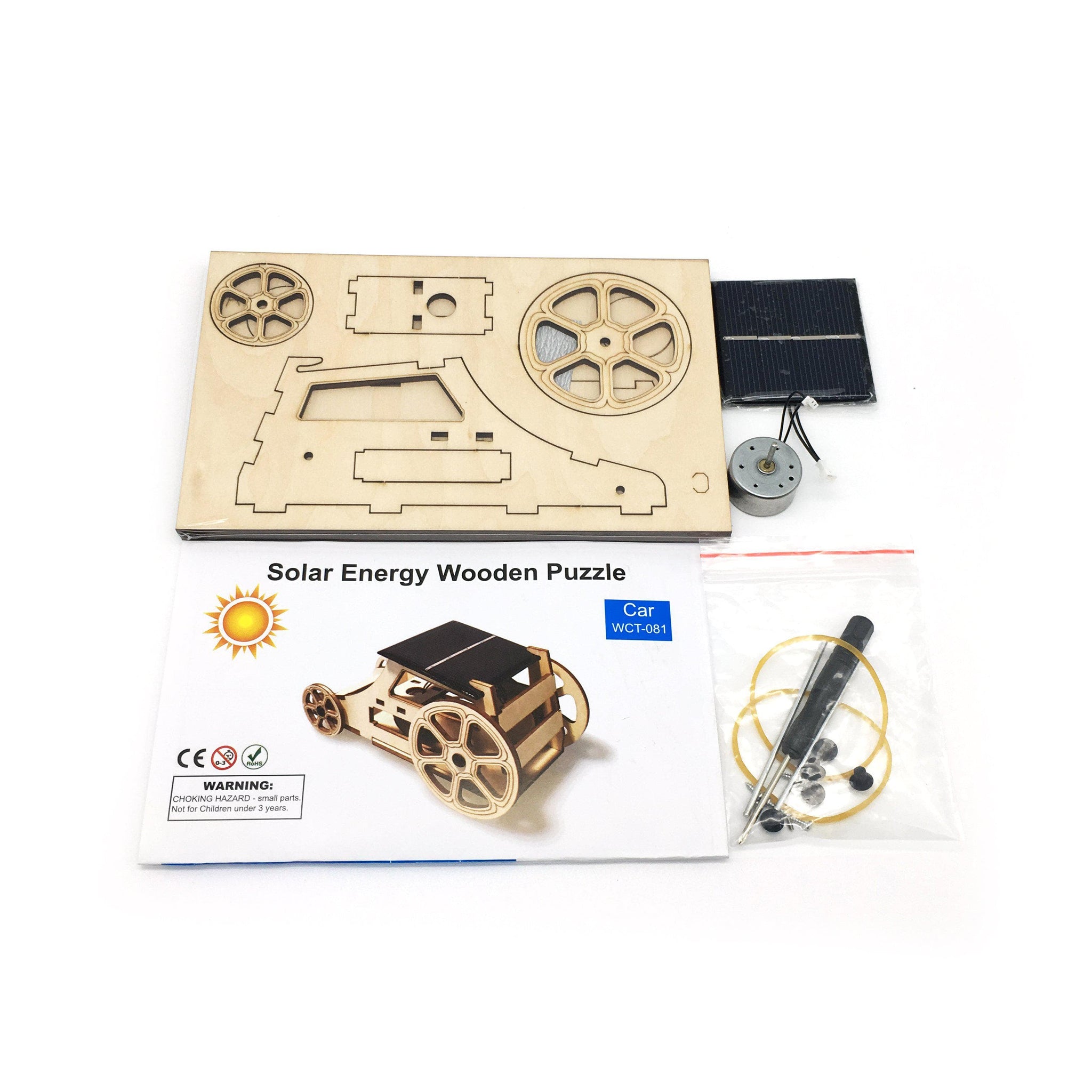 solar energy wooden puzzle