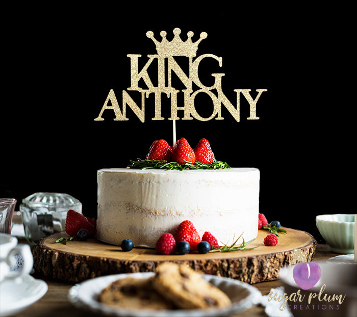 King Crown Cake Topper