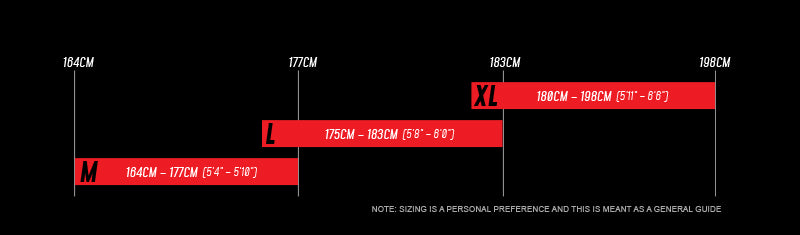 2022 INTENSE M29 Size Chart