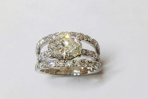 large engagement diamond ring