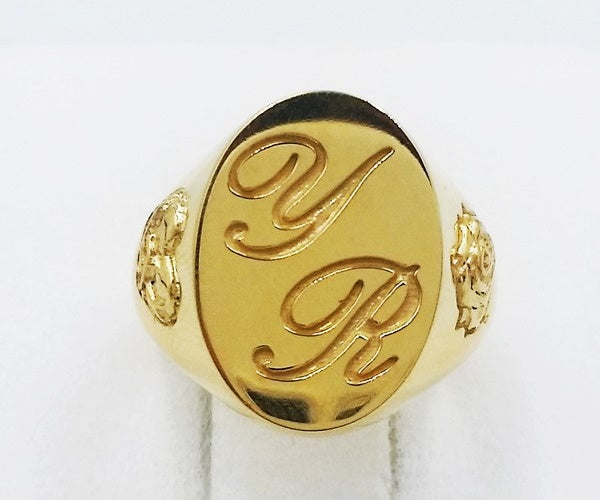 24k pure gold custom pinky ring