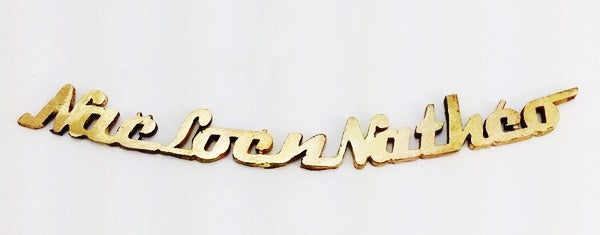 pure gold name necklace