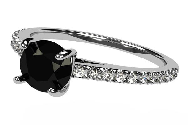 black diamond ring