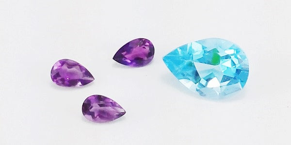 coloured gemstone for engagement ring making by hand