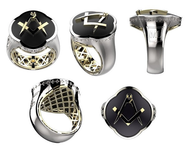custom masonic gold ring made on demand