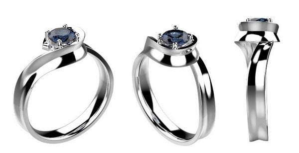 unique sapphire ring design for an engagement proposal