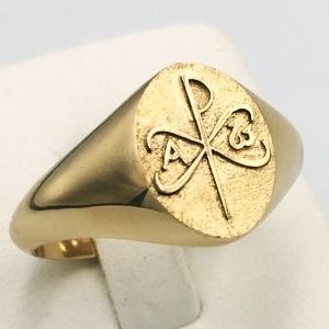 custom gold religious ring