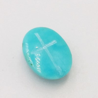 turquoise intaglio christian cross