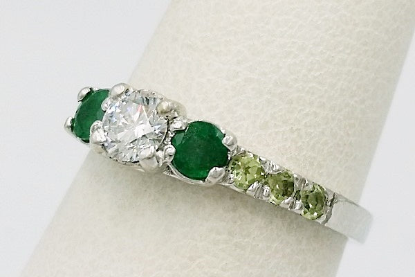 unique emerald engagement ring