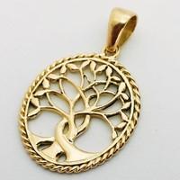 gold tree of life pendant