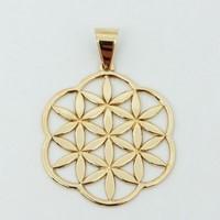 wiccan gold pendant