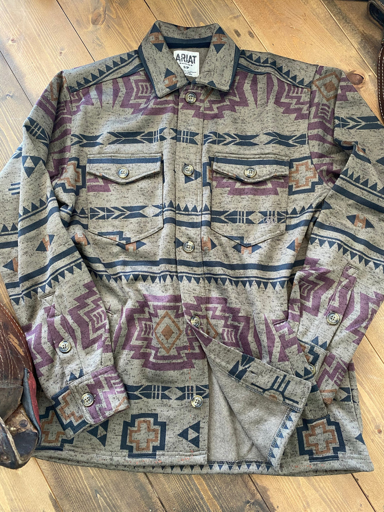 Mens Ariat Hatcher Printer Fleece Sweater Jacket – Pistols and Petticoats