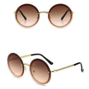 Luxury Brand Designer Vintage Retro Round Sunglasses. (7 Colors Available)