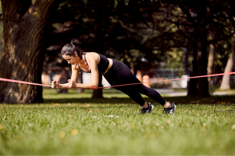 How-to do the plank with your slackline