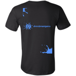 Thunderdome Blue Splatter Men's Short Sleeve T Shirt ~ DemShenaniganss as a Featured Streamer for Soesic Gaming-Soesic Gaming