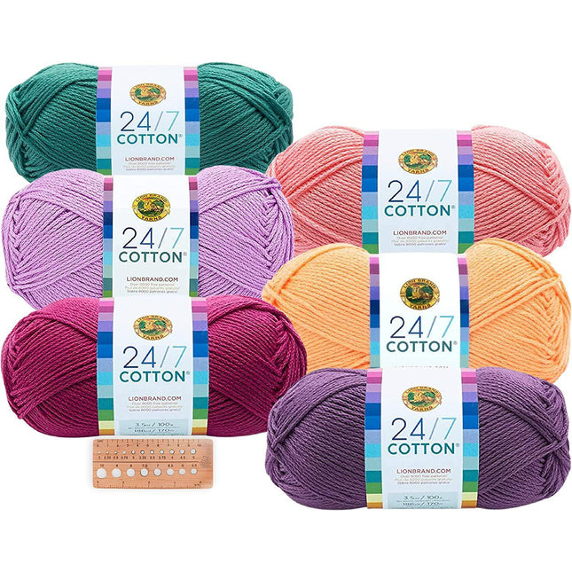 24/7 Cotton® Yarn  Yarn, Cotton yarn, Lion brand yarn