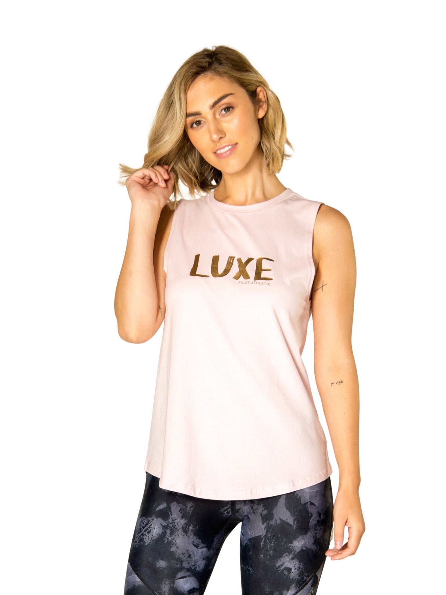 rose gold athletic wear