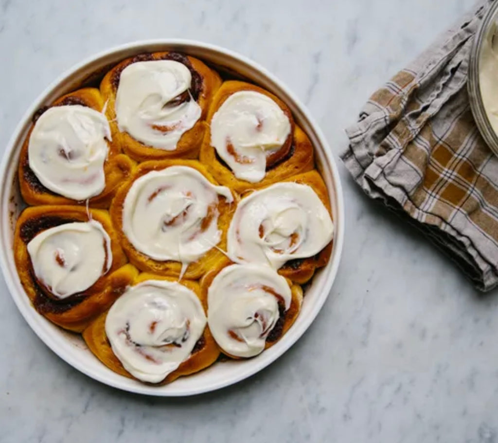 Pumpkin Spice Rolls with Cream Cheese Frosting