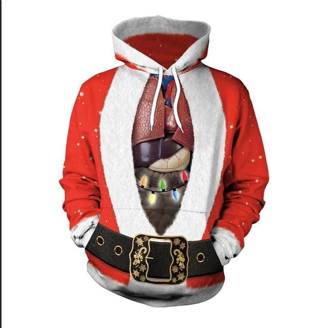 mens ugly christmas hoodie