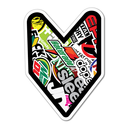 Wakaba Leaf Sticker Bomb Jdm Sticker Decal | JDM Stickers ...
