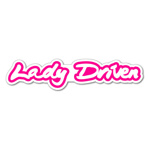 Lady Driven Jdm Sticker Decal | JDM Stickers - Sticker Collective