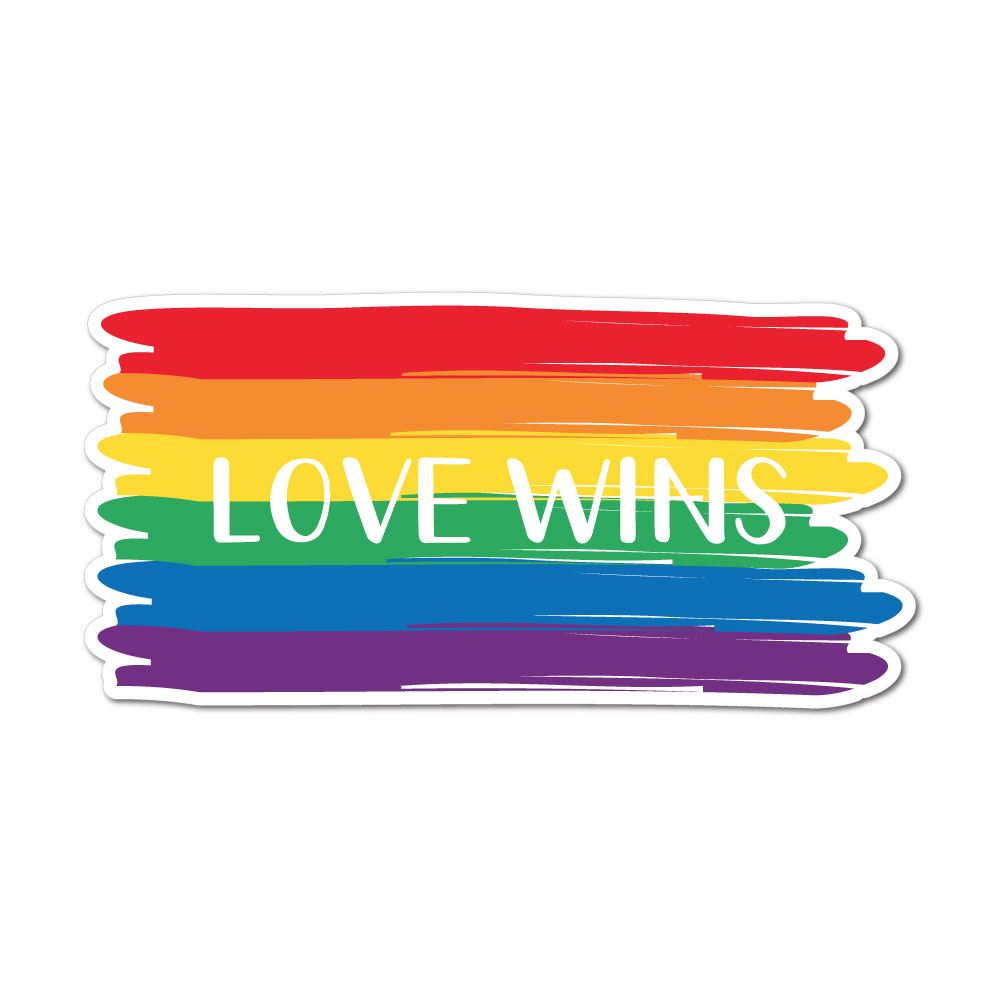 Love Wins Everytime Sticker Decal | Equality Stickers - Sticker Collective