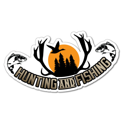 Hunting And Fishing Sticker  Hunting Stickers - Sticker Collective