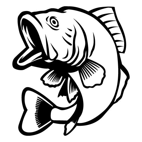 Bass Fish Sticker  Fishing Stickers - Sticker Collective