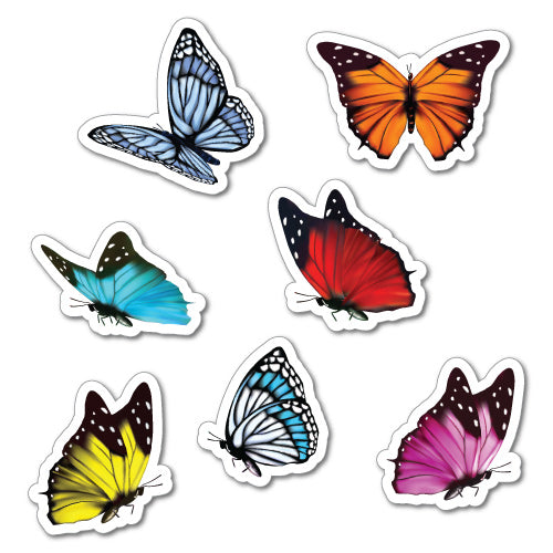 7 X Colourful Butterfly  Sticker  Laptop  Cute Stickers  