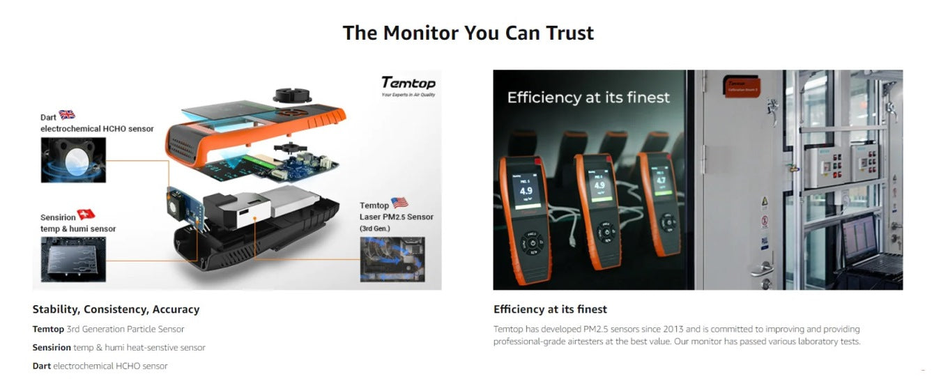 Temtop LKC-1000S+ 2nd AQI Professional Monitor