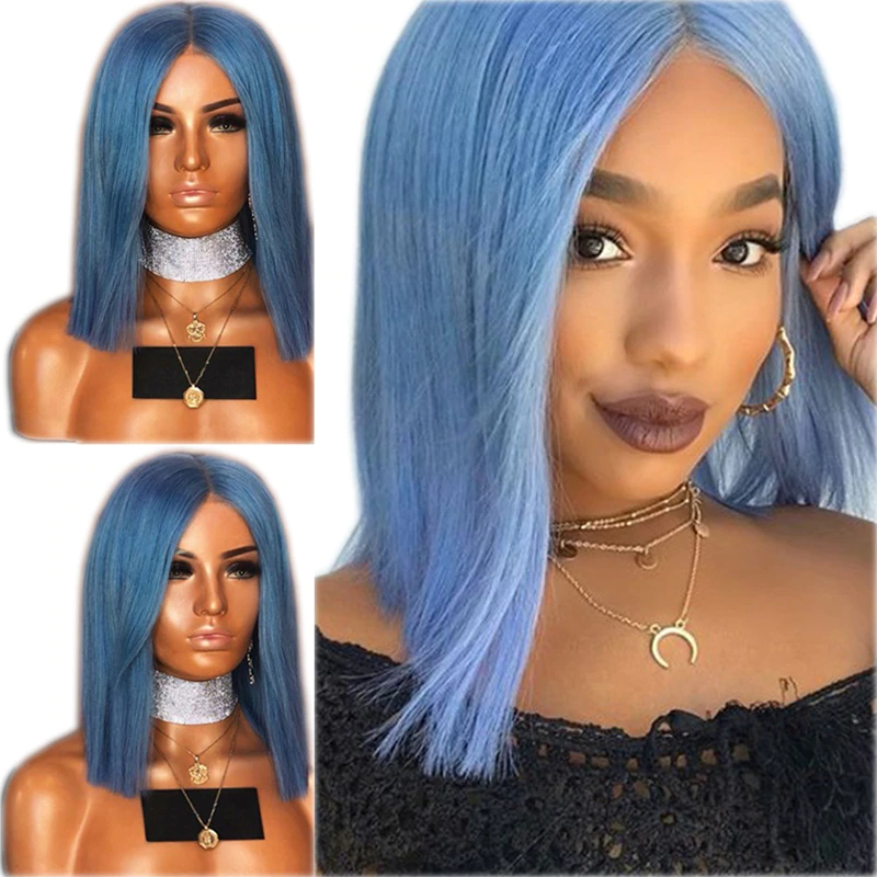 blue wig for baby