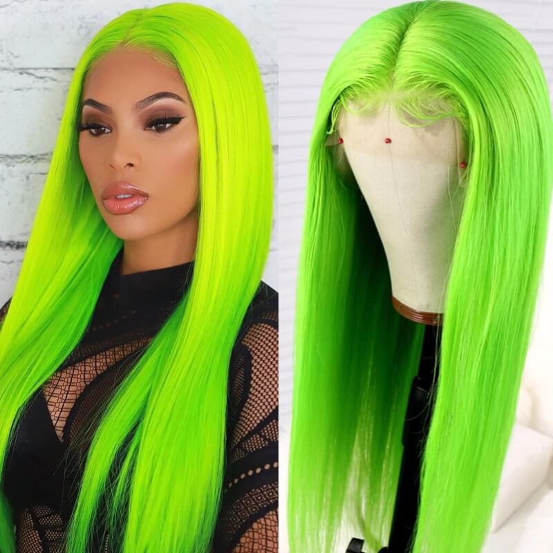 bright green wig