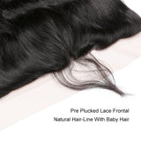 [Abyhair 10A] Indian Body Wave 4 Bundles With 13x 4 Lace Frontal Closure With Baby Hair