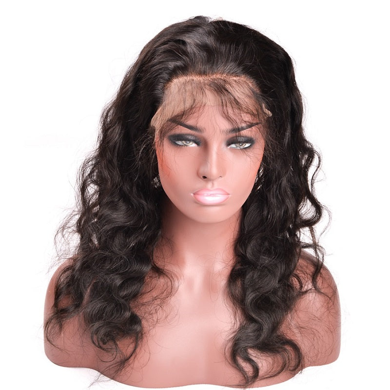10A Virgin Body Wave 360 Lace Frontal Closure Free Part With Baby Hair
