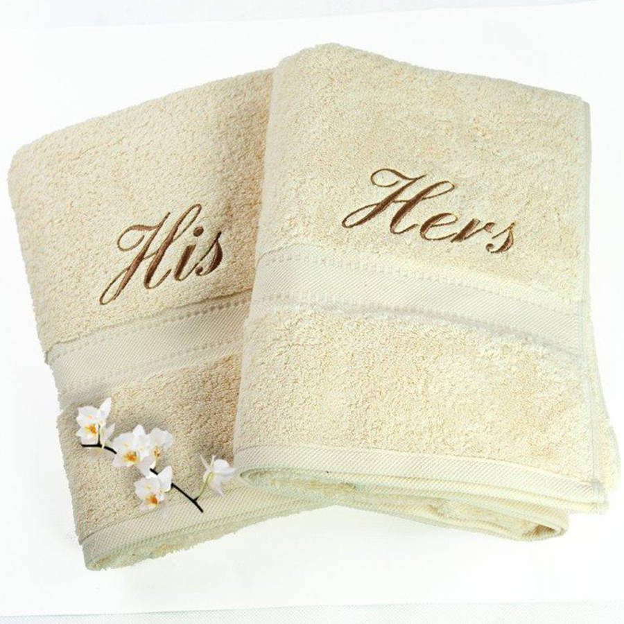 his and hers towels