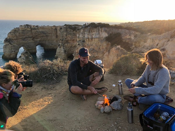 Cliff top BBQ at Sunset