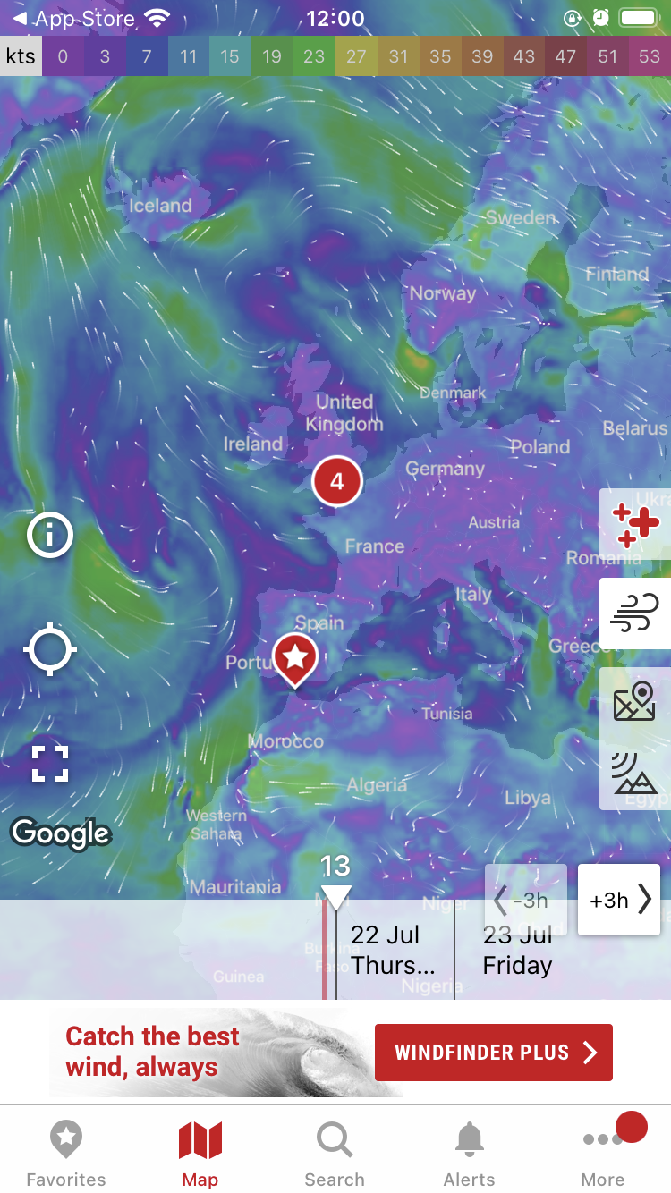 Detailed weather app with map