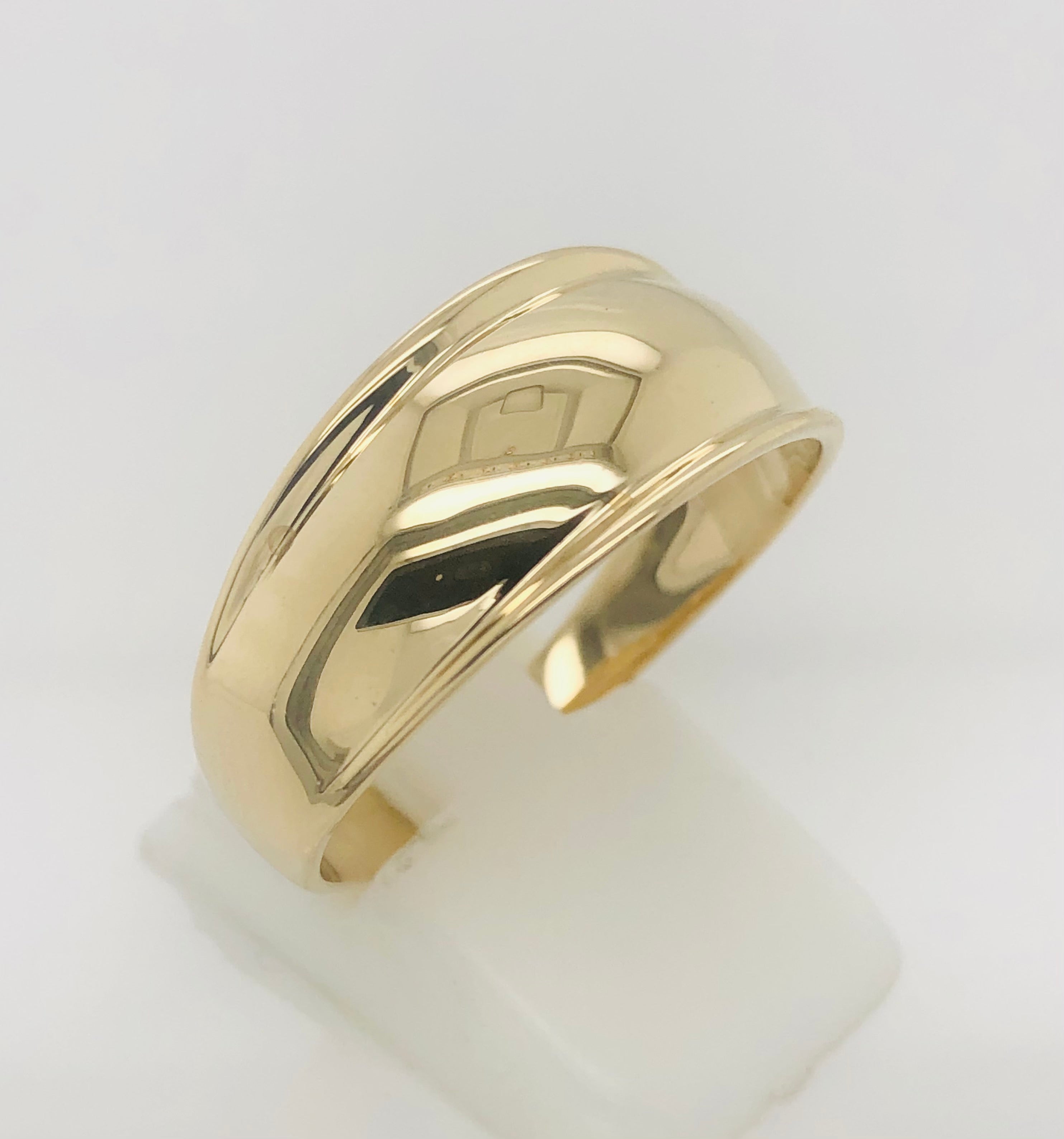 9ct Yellow Gold Ladies Dome Ring – Stonex Jewellers