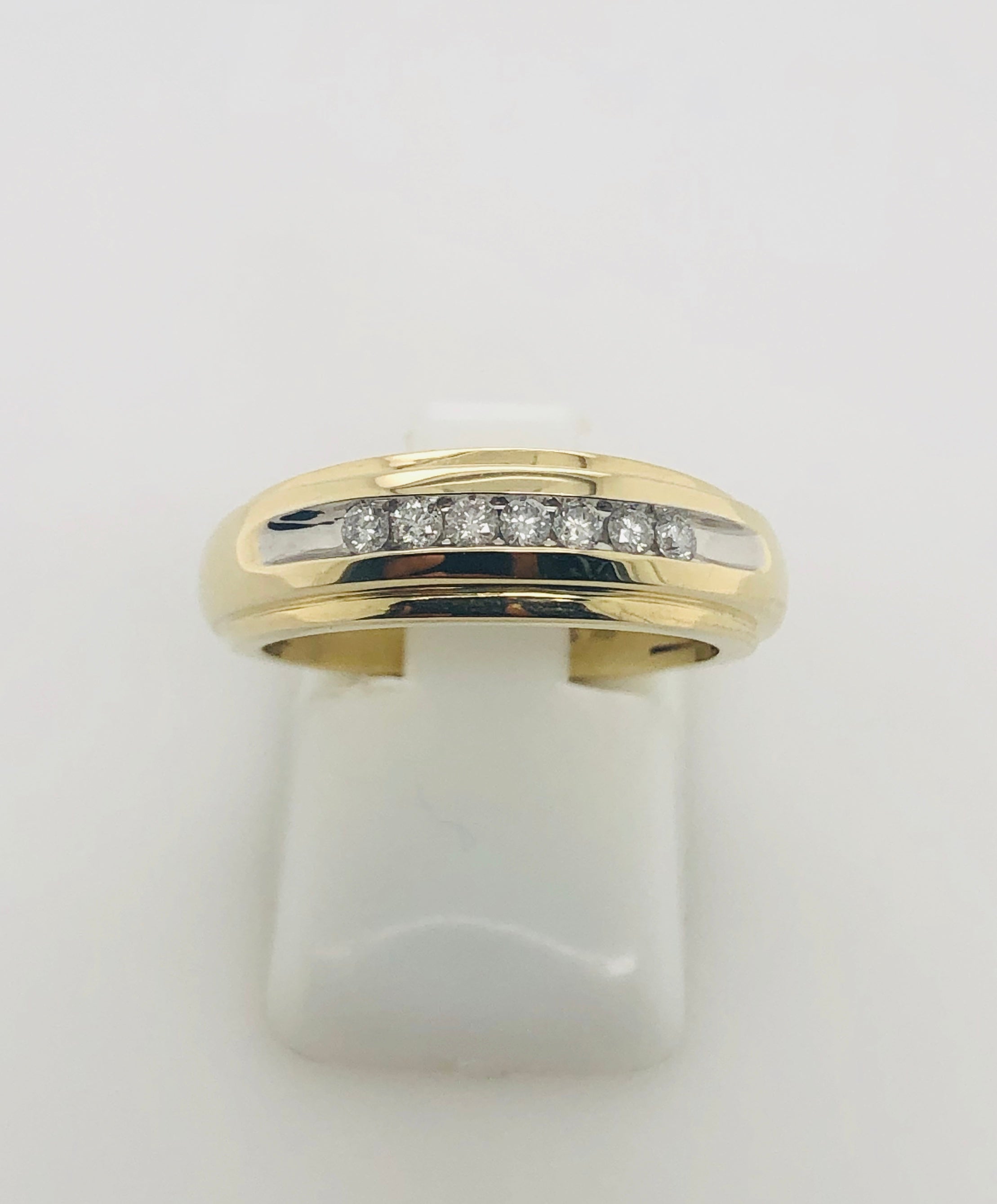 10ct Yellow Gold Channel Set Diamond Band 0.15ct – Stonex Jewellers