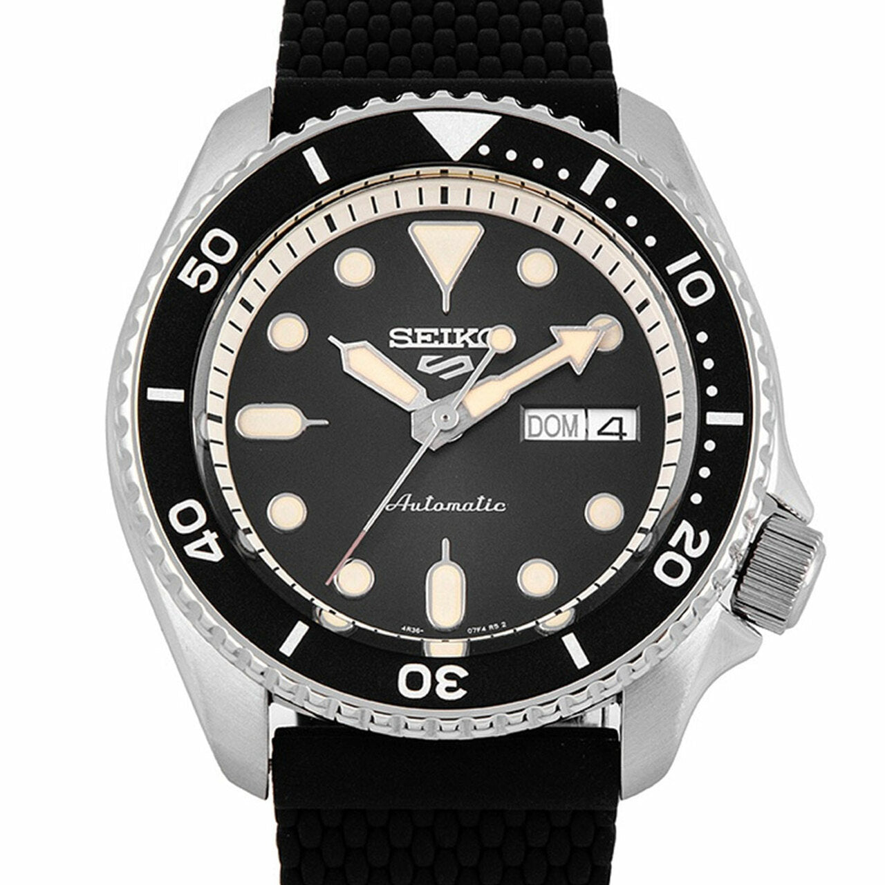 SEIKO 5 Sports Black Silicone Strap 100m Automatic Watch - SRPF73K2 –  Stonex Jewellers