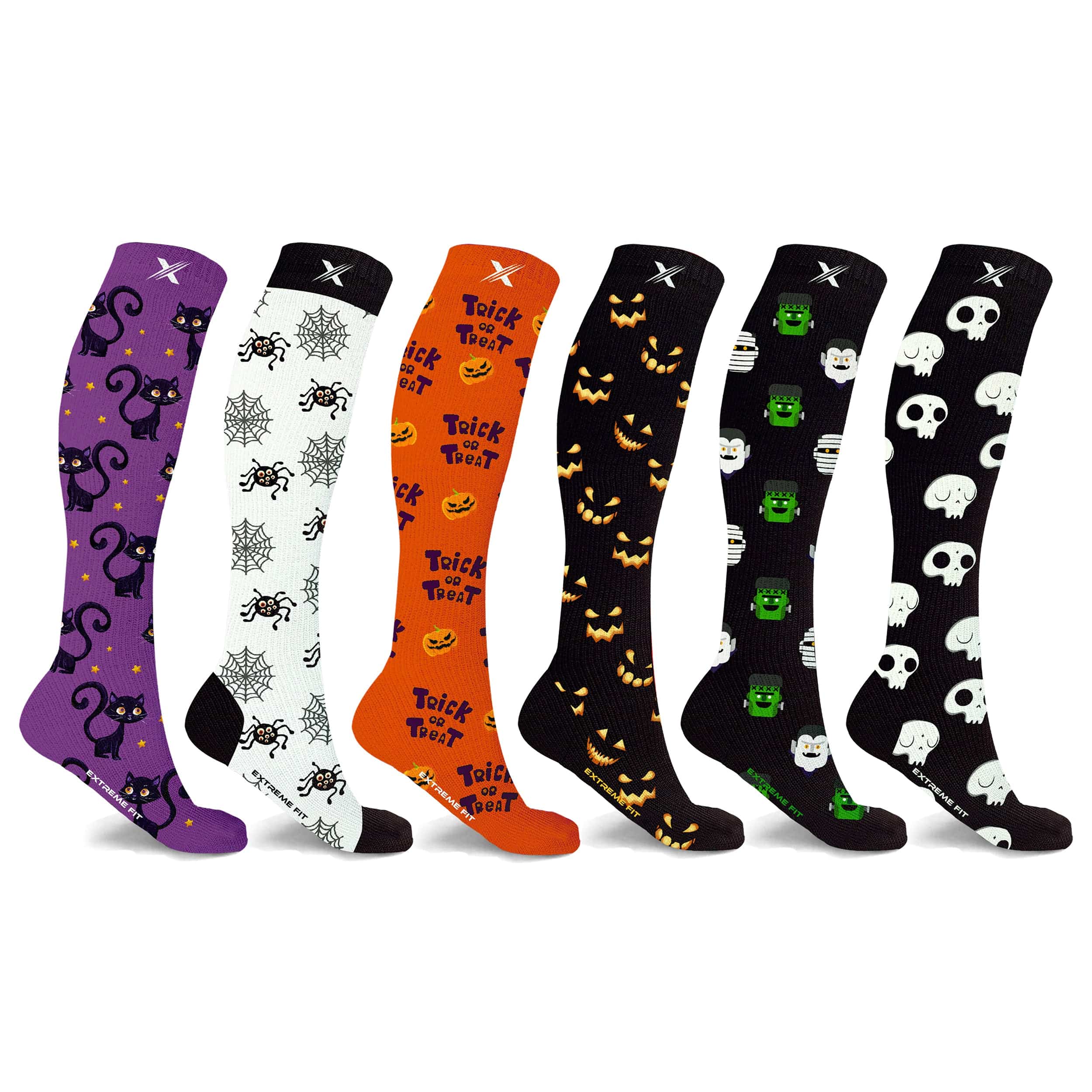 NOVELTY COLLECTION COMPRESSION SOCKS (6-PAIRS) | Extreme Fit