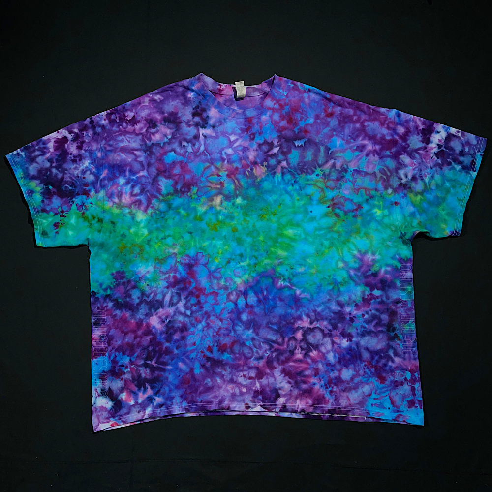 Black, Green & Purple Spiral Tie Dye T-Shirt - Paradisiac Psychedelic Tie  Dye Shop