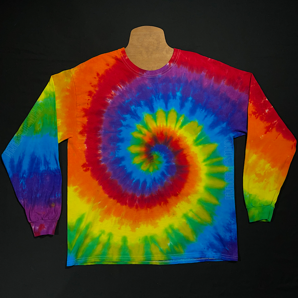  Rainbow Tie Dye Spiral Iridescent Dharma Dye Basket