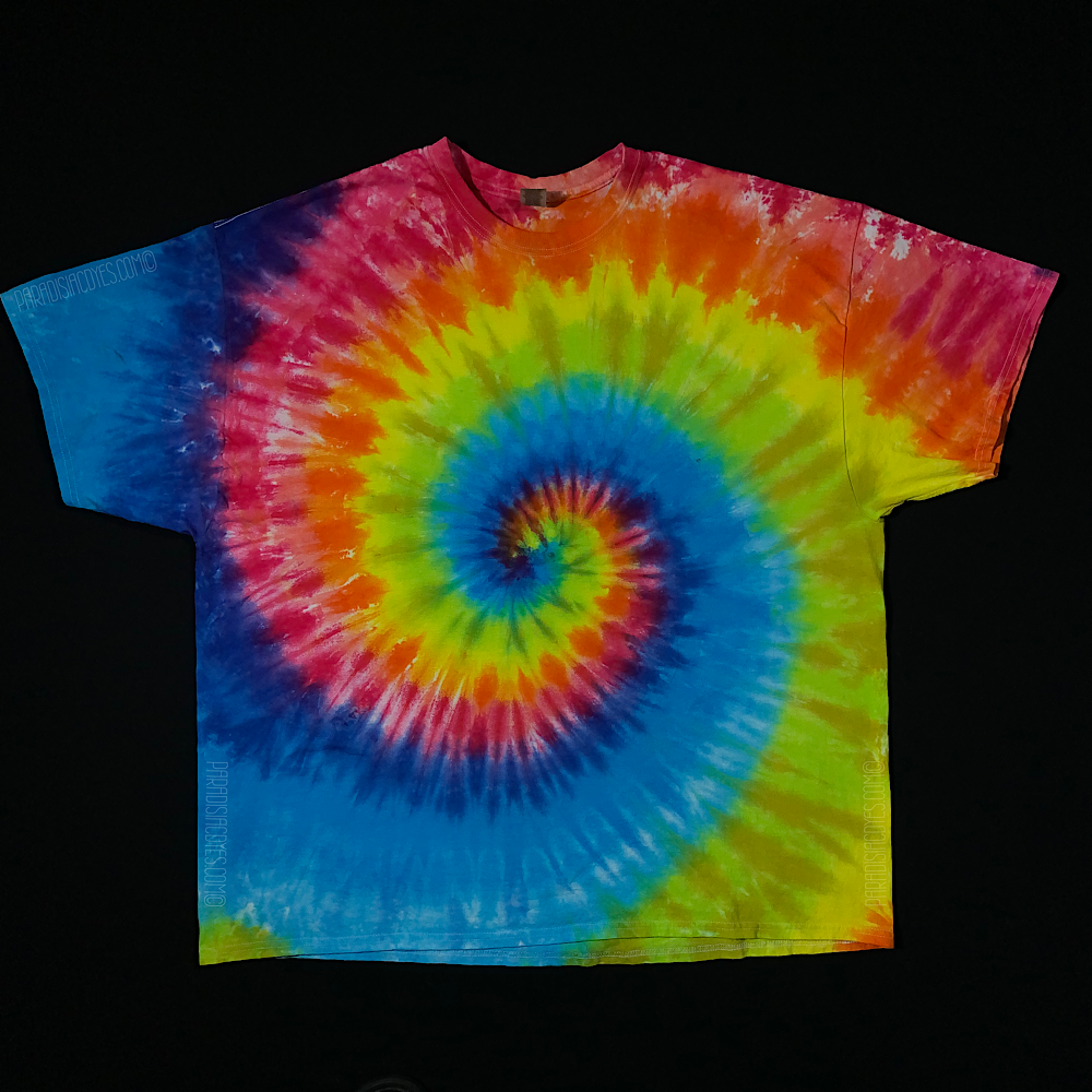 Red, White & Blue Spiral Tie Dye T-Shirt - Paradisiac Psychedelic Tie Dye  Shop