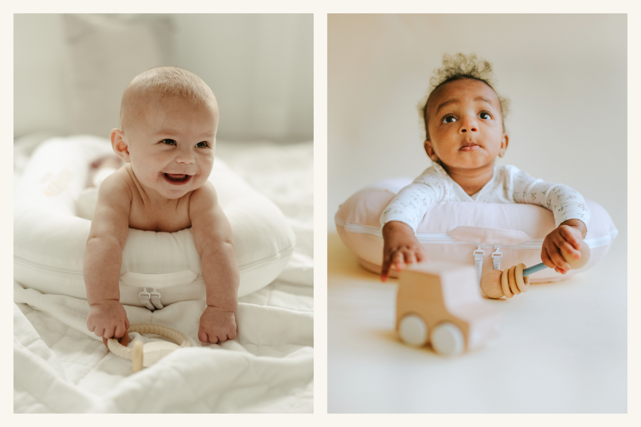 Tummy-Time with DockATot Baby Nest 