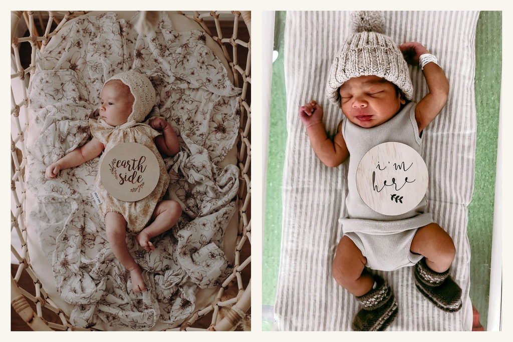 Newborn Baby Announcement Photo Inspiration 