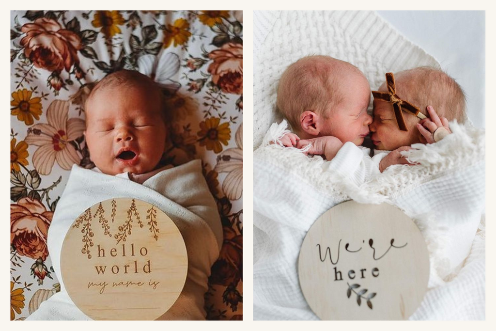 Newborn Baby Announcement Photo Ideas