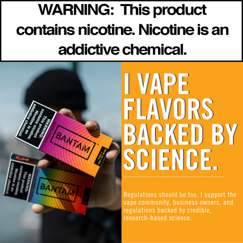 Bantam eJuice Best Flavors Backed By Science Regulations yellow