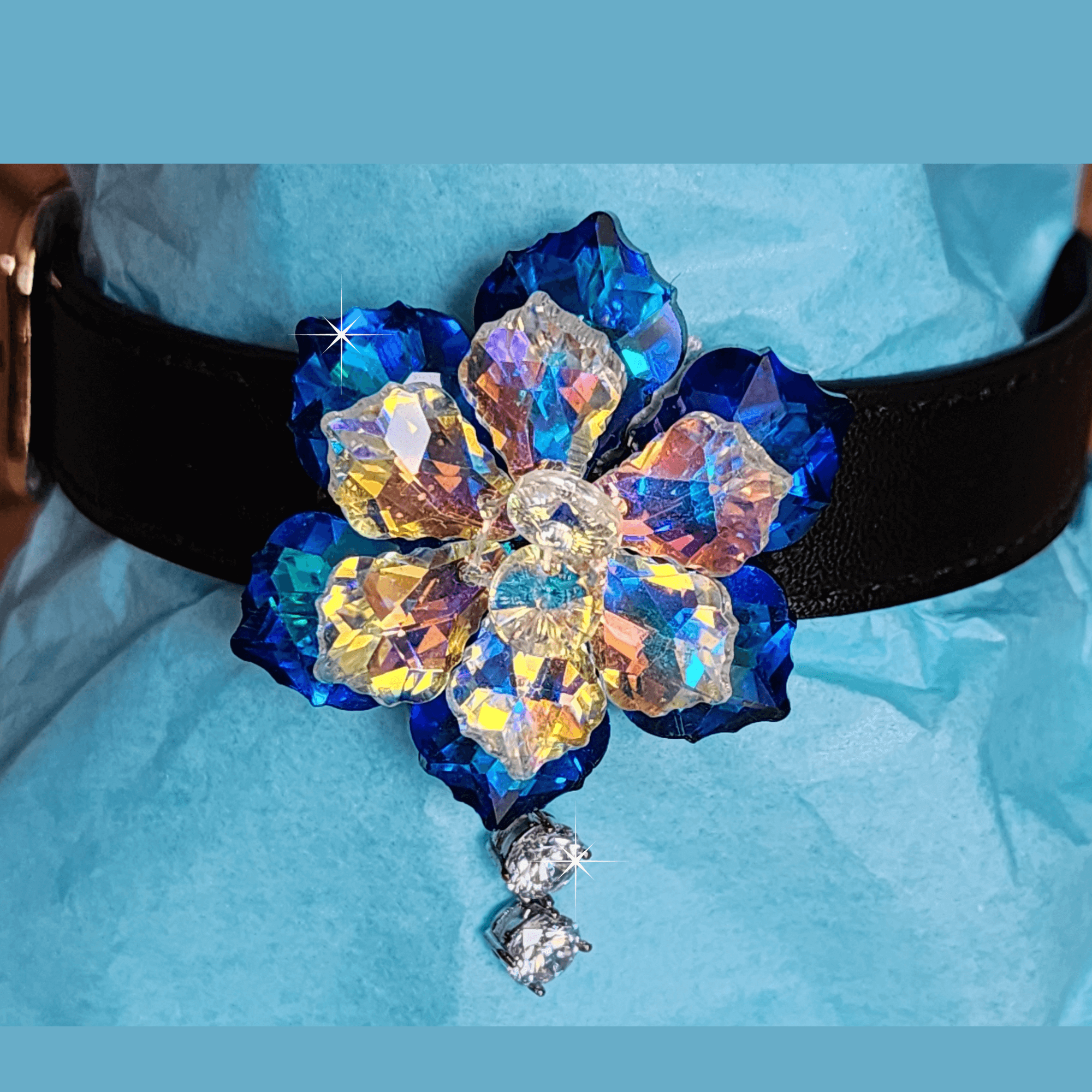 Crystal Wedding Dog Collar